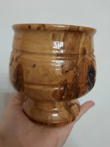 Mortaio legno ulivo - di,