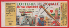 BIGLIETTO LOTTERIA GRAN PREMIO MONZA ANNO  1996 PERFETTO MATRICE E TAGLIANDO