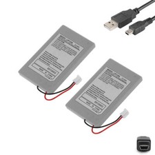 2x Batteria 1800mAh LIP1359 per Sony PS3 Dualshock 3 + Cavo di Ricarica USB