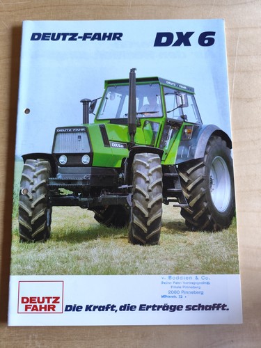 Deutz dx6 prospetto trattore - deutz,