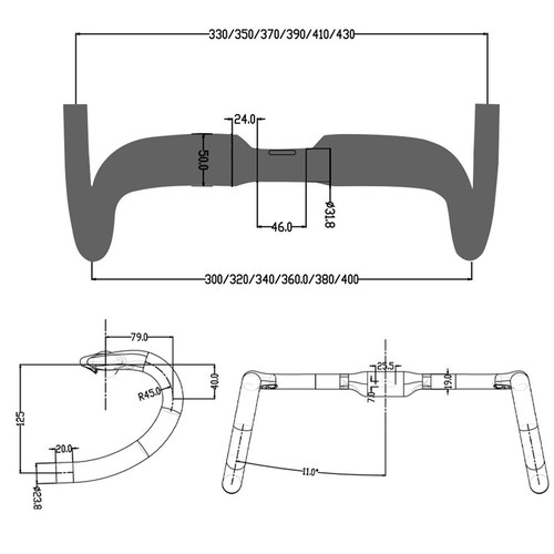 Manubrio routing interno alta - manubrio,
