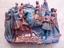 Pannello In Ceramica Di DOMENICO MATTEUCCI   A  LUSTRO  ANNI 60 Faenza.