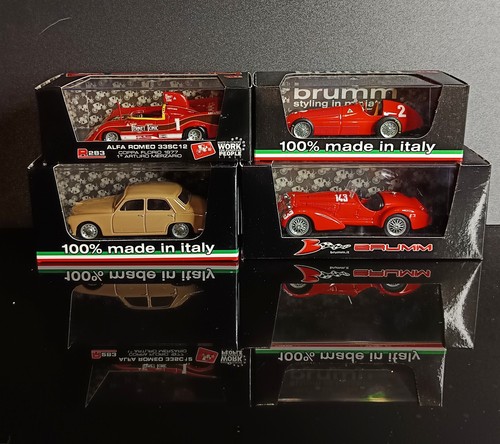 Lotto alfa romeo brumm - romeo, 1/43