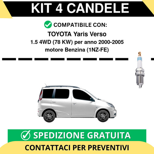 Kit candele per toyota - kit,