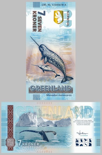 Grönland greenland 7 kroner - grönland, /