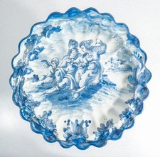⚜️ PIATTO MAZZOTTI ALBISOLA MGA CERAMICA MAIOLICA DIPINTO A MANO EPOCA PRIMO 900