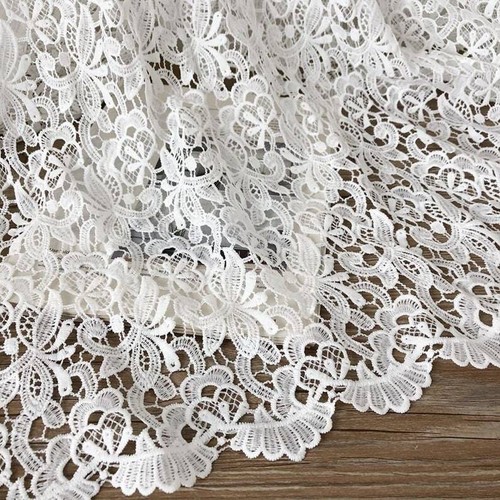 Tessuto pizzo bianco - , sporco