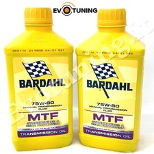 2 Lt Olio Cambio Bardahl Mtf 75W80 API GL4 Premium Trasmissioni Manuale 2 Litri