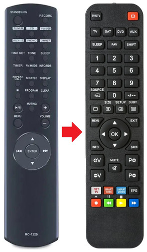 Telecomando adatto per teac - per,