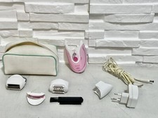 Braun Silk Epil Soft Perfection Xelle X'elle Epilatore Corpo Gambe - Bianco Rosa