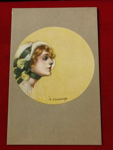 Cpa fantaisie portrait femme - fantaisie,