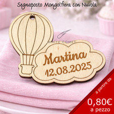 Tag Segnaposto Legno