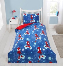 Set lenzuola singolo in pile Disney Spiderman Spidey copripiumino reversibile