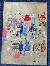 basquiat disegno e quadro su