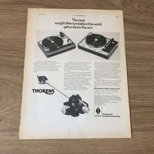 GRAM168 MAGAZINE ADVERT 11X8 THORENS TP16 TONE ARM