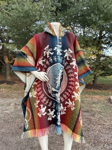 Poncho lana alpaca fatto - poncho,