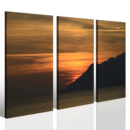 Quadro con tramonto mountain - quadro,