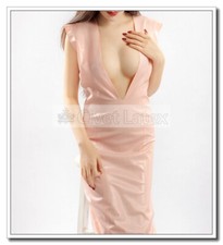 Abito donna lattice scollo V