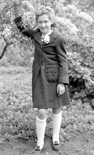 Ritratto jeune bambina arbusto - jeune,