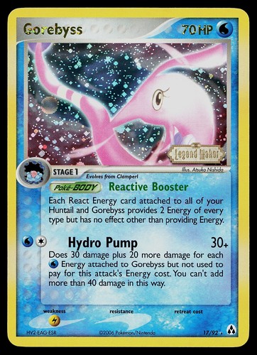 Carta pokemon gorebyss - pokemon,
