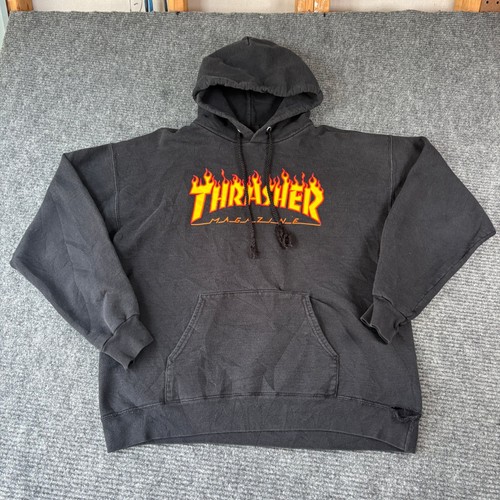 Felpa con cappuccio thrasher - cappuccio,