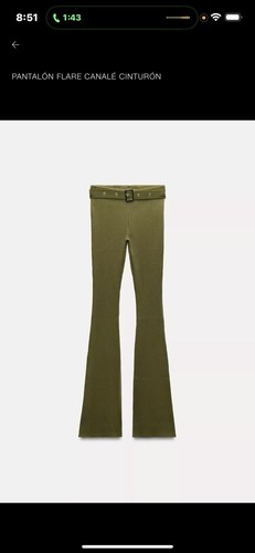 Pant flare canale cinturon - pant,