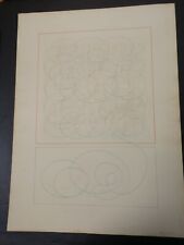 lotto di 6 opere di Agostino Ferrari su cartoncino - Racconti del Segno - 1968