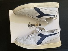 DIADORA HERITAGE MI BASKET ROW CUT CANVAS Sneaker STONE WASH TG.43 RRP 199,00