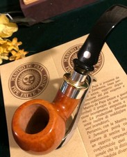 Pipa Vintage Anni 2000 mastro De Paja Pipe  Pfeife  烟斗 Gold Innesto Argento  Oro