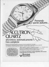 advertising Pubblicità OROLOGIO BULOVA ACCUTRON -1977-PUBBLICITA VINTAGE