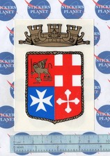 ADESIVO VINTAGE STICKER AUTOCOLLANT AUFKLEBER STEMMA MARINA MILITARE ITALIANA