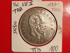 Italie 5 Lire 1871 MBN