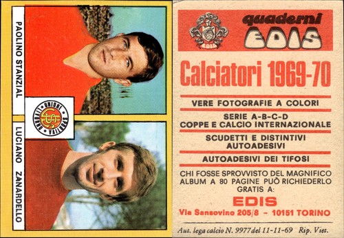Edis 1969 calciatori - edis,