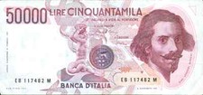 ITALY-ITALIA 50 000 LIRA  P