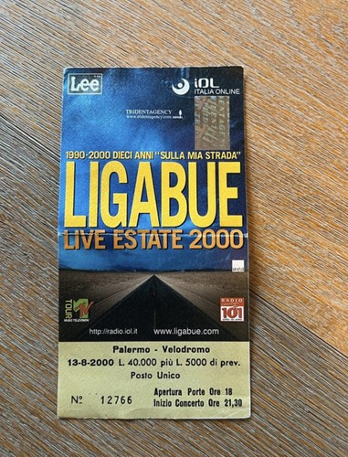 Biglietto concerto ligabue - biglietto,