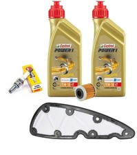 KIT TAGLIANDO PIAGGIO BEVERLY 350 2 LT CASTROL 15W50 FILTRO OLIO ARIA CANDELA