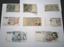 Lotto 8 Banconote Lire