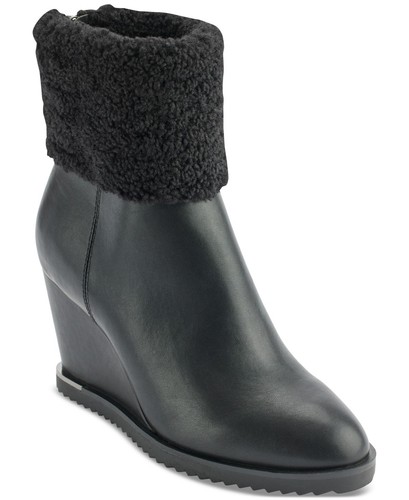 Stivali con zeppa dkny powell - con,