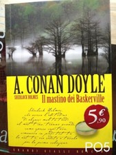 Il mastino dei Baskerville di Doyle - libro Sherlock Holmes giallo PO5