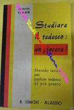book libro R.Simon Alassio STUDIARE IL TEDESCO UN PIACERE metodo simon (A13)