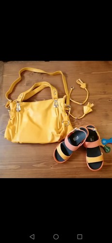 Set borsa sandali - sandali, gialli