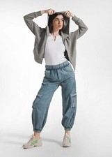 Pantalone cargo Deha donna pantaloni con elastico effetto sfumato casual moda