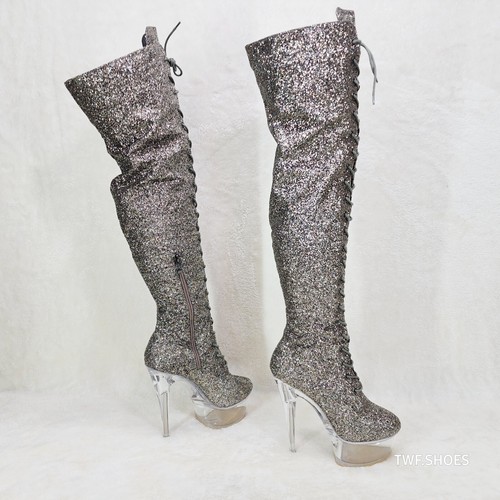 Stivali bulls silver - silver, glitter
