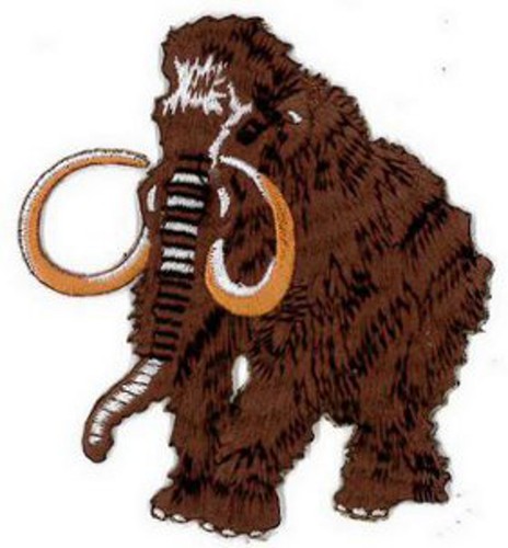 Woolley mammoth embroidered - mammoth,