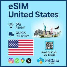 [eSIM] Stati Uniti SIM scheda e-SIM da viaggio scheda SIM solo dati