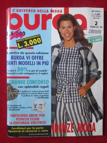 Burda con cartamodelli 1994 - cartamodelli,