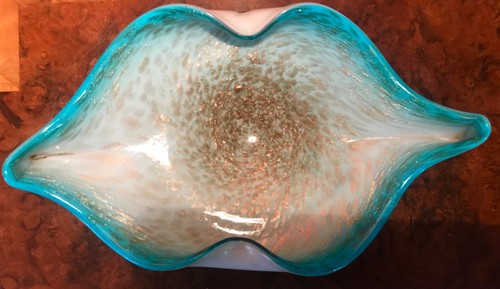 Ciotola vetro bianco murano - vetro,