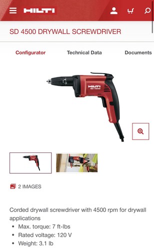 Hilti 4500 cacciavite per - hilti,