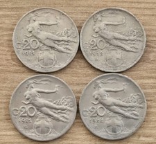 Lot 82     4 Monnaies 20  Lire