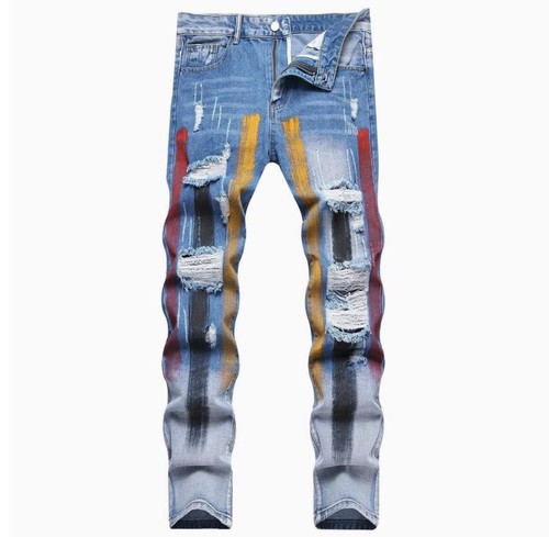 Jeans uomo blu denim - , colorato